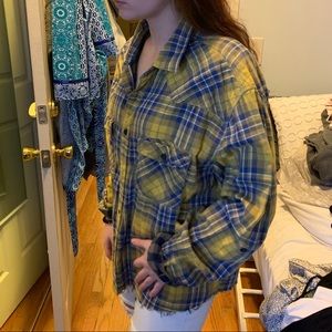 Thrifted plain U of M flannel
